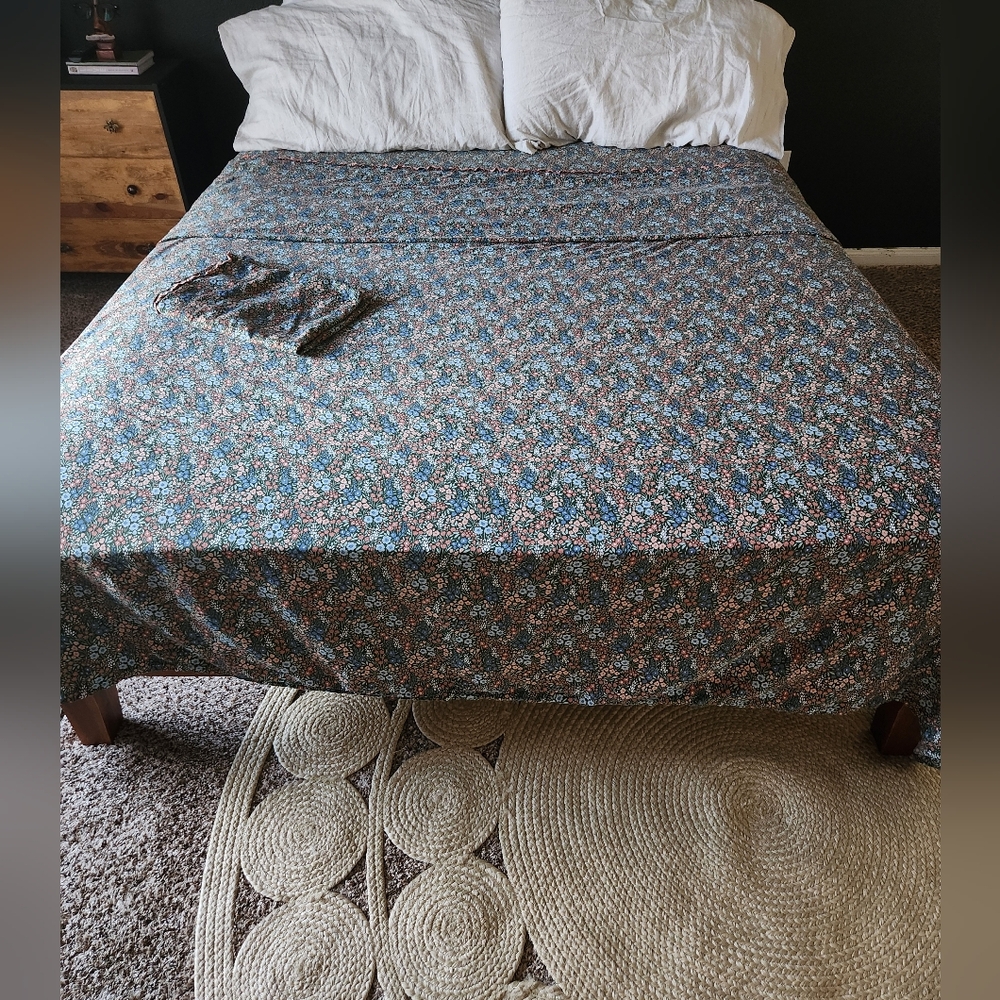 Queen size RACHEL ZOE 100% cotton bed sheet set w/ standard Queen pillowcases